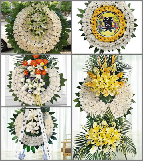 江苏扬州邗江区新盛街道花圈速递